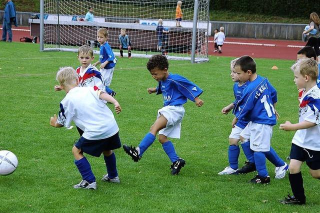 Viel Begeisterung bei den jungen Fußballern
