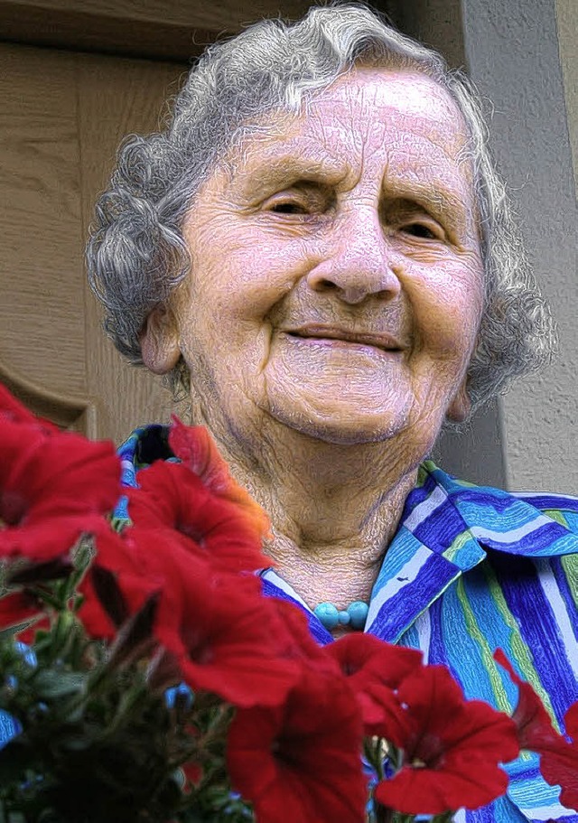 Ida Flubacher feiert in Ihringen ihren 95. Geburtstag.  | Foto: jakob-klblin