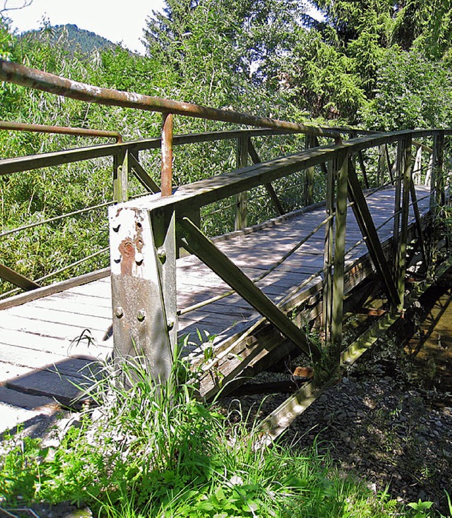 Die Ottensteg-Brcke wird sehr gerne v...tober wird eine neue Brcke aufgebaut. 