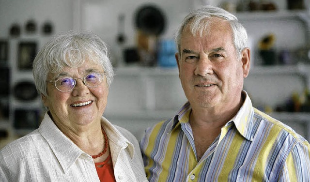 Erna und Rudolf  Volk sind  50 Jahre verheiratet.   | Foto: Christoph Breithaupt