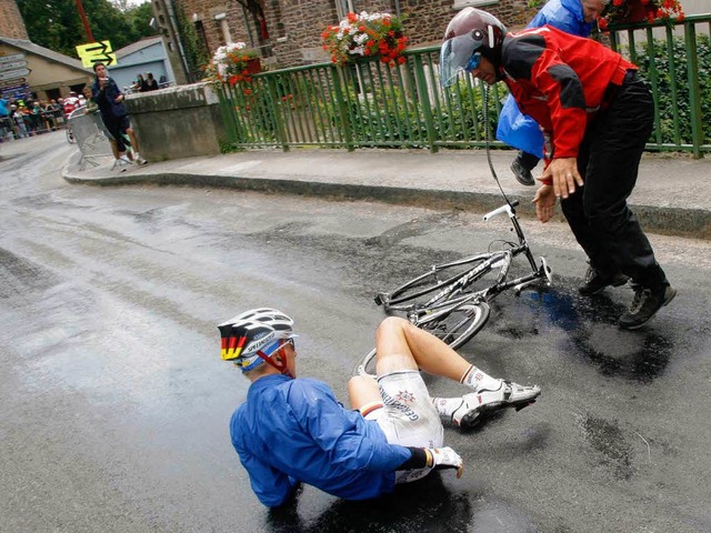 Fnfmal war Fabian Wegmann bei der diesjhrigen Tour de France gestrzt.  | Foto:  ROTH-FOTO