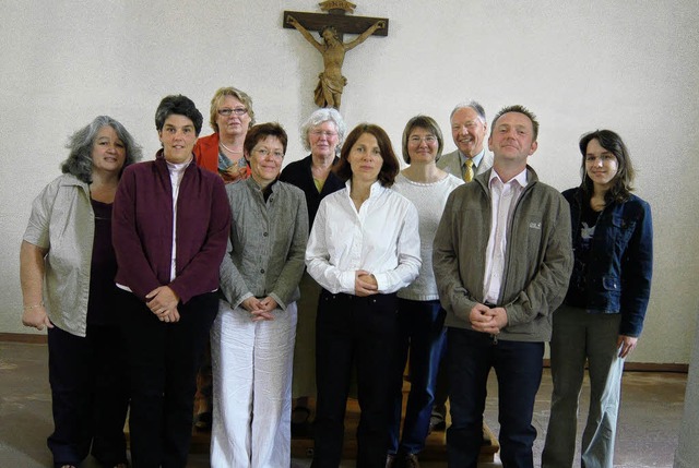 Besuch in Hausen: Unser Bild zeigt die... des rtlichen  Kirchengemeinderates.   | Foto: Klaus Brust