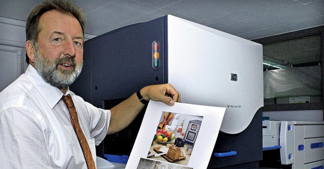 Hans-Peter Strass, Geschftsfhrer der...ritt auf dem Sektor der Drucktechnik.   | Foto: Firma