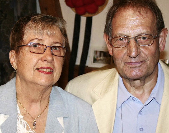 Sind heute auf den Tag genau 50 Jahre ...:  Helga und Josef Wei aus Ettenheim.  | Foto: Hiller