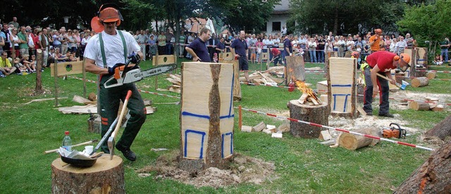 Kraft, Geschicklichkeit und viel Knne...chen und darauf ein Spiegelei braten.   | Foto: horst a. bss