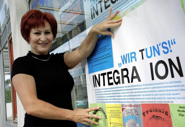 Ludmila Kie geht mit gutem Beispiel v...die Integration von Sptaussiedlern.    | Foto: Siefke
