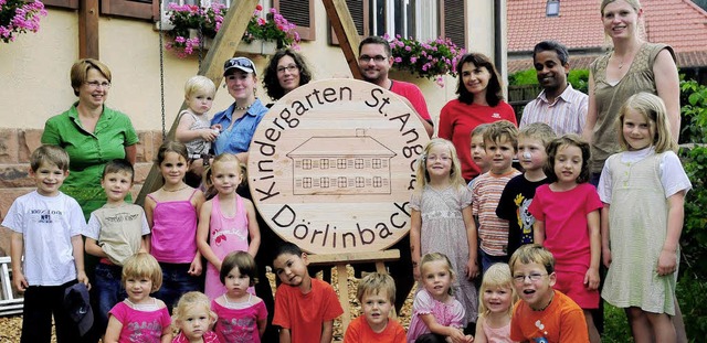 Kreisrund ist das Emblem des Drlinbacher Kindergartens.  | Foto: Knstle