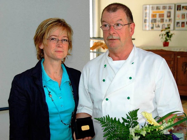 Rolf Kromer, Koch im Alten- und Pflege...einer 10-Gramm-Butterportion gewonnen.  | Foto: Sylvia Timm