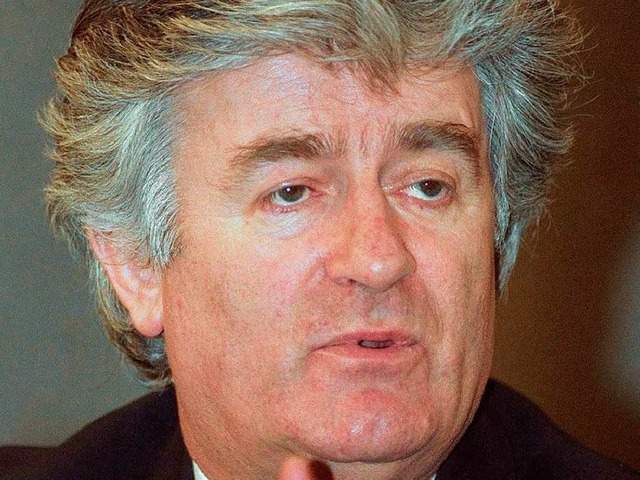 Karadzic, wie er frher aussah.  | Foto: dpa