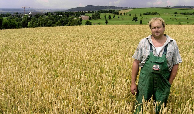 Landwirt Jrgen Moser verliert durch d..., die fr ihn nicht zu ersetzen sind.   | Foto: VOLLMER