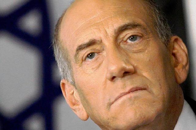 Ehud Olmert kündigt seinen Rückzug an