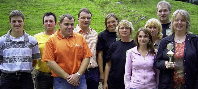 Beim Grmpelschieen des Schtzenverei...te Einzelschtzin Anita Bhler ehren.   | Foto: Siegfried Krex