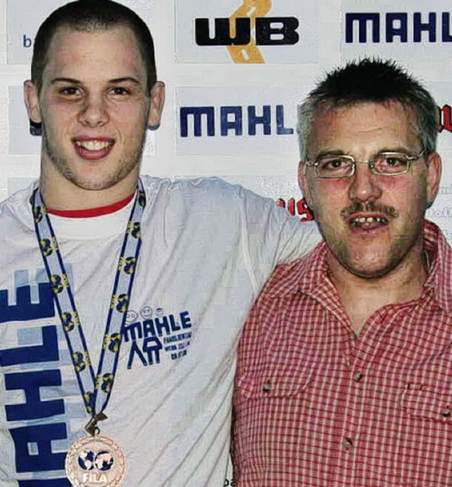 Anton Lais (rechts) mit seinem Schtzling Oliver Haler   | Foto: hege