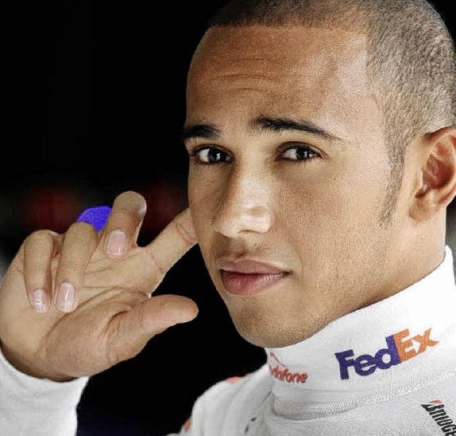 Lewis Hamilton nach dem erfolgreichen Training   | Foto: dpa