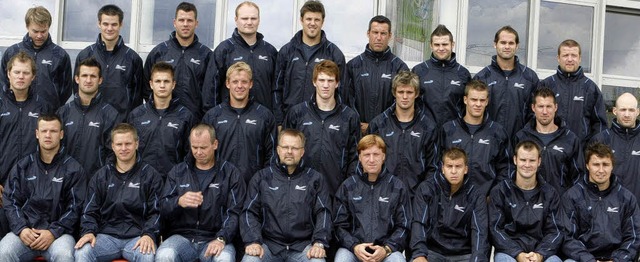 Eishockey-Zweitligist Schwenningen pr... Mike Erickson und Peter Baumgartner.   | Foto: Dieter Reinhardrt