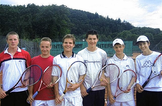 Siegreiche Buchenbacher Tennisspieler   | Foto: privat