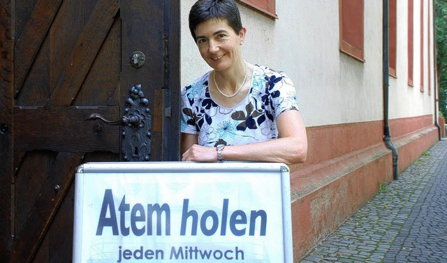 Angelika Eschbach ldt zum Atemholen ein.   | Foto: Gertrude Siefke