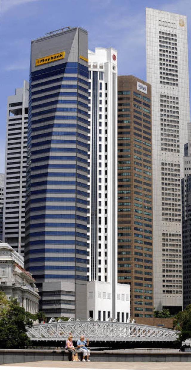 Eine beliebte Steueroase: Singapur mit seinen Wolkenkratzern  | Foto: AFP
