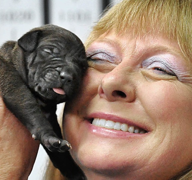 Glcklich: Bernann McKinney mit ihrem neuen Booger  | Foto: AFP