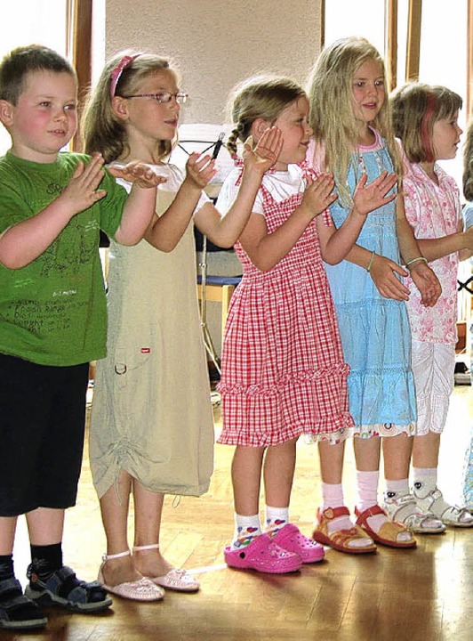 Konzentriert waren die jungen Musiker bei ihrem Auftritt.  | Foto: Ines Süßle