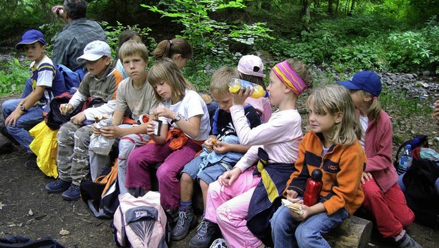 Rast an der Rtenbachmndung. So eine Wanderung macht hungrig und durstig.  | Foto: PRIVAT