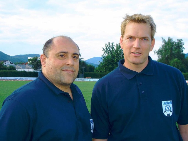 Germano Fanciulli (links) aus der Schw...m, ihm zur Seite steht Thorsten Knig.  | Foto: privat