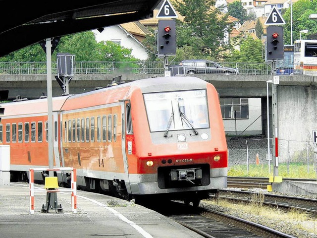 Das Sorgenkind VT 611 auf der Hochrheinstrecke braucht im Sommer Khlpausen.    | Foto: Herbst