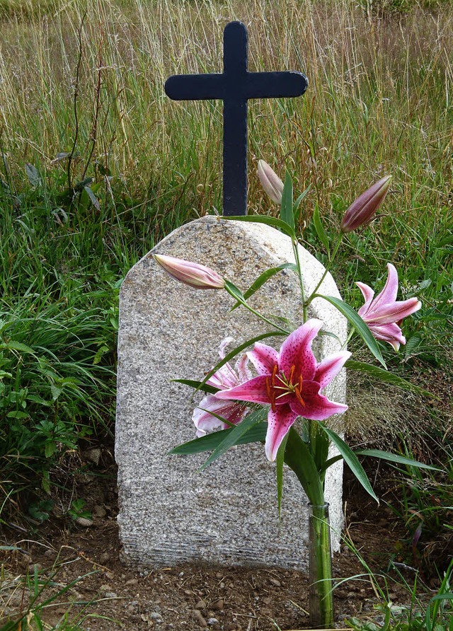 Dieses Kreuz wurde vermutlich im Jahre...ch sorgfltig restauriert.              | Foto: RICHARD KAISER