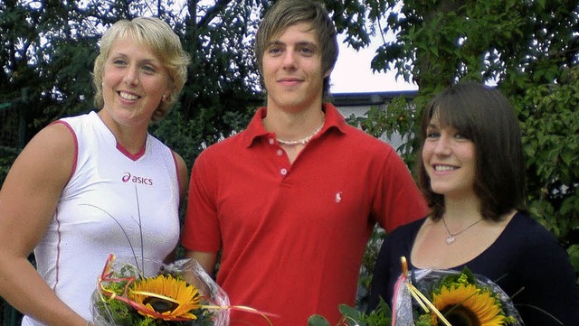 Erfolgreiche Sportler der LG Offenburg...l, Quentin Seigel und  Isabelle Janz.   | Foto: Weizenecker