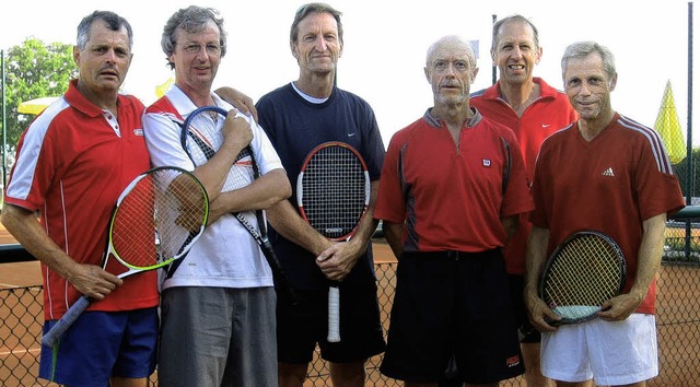 Das Bild zeigt (von links) Bernhard Di...eribert Scholz und Wilfried Eble bei.   | Foto: Verein