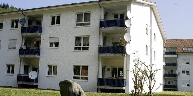 Jhrlich 200000 Euro Einnahmen bringen...tadt Zell die Wohnblocks im Grnland.   | Foto: Bergmann