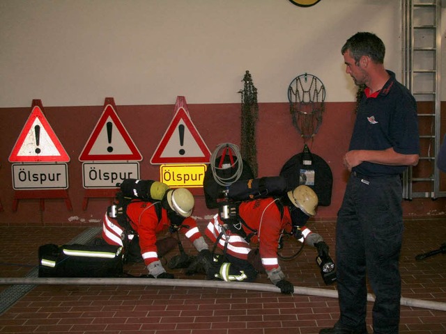 Feuerwehr Grafenhausen: Infoveranstalt...hrverband - Notfalltraining Atemschutz  | Foto: Chris Seifried