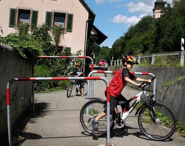 Absteigen oder abbremsen mssen die Ra...adweg zwischen Ettenheim und Altdorf.   | Foto: Ulrike Hiller