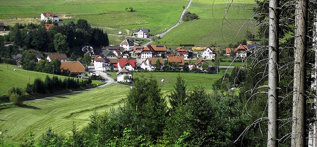 Blick von der Selbig auf Biederbach-Dorf  | Foto: ban