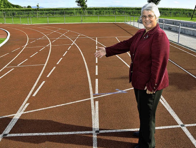 Am Ziel ihrer Wnsche: Iris Schillinger.   | Foto: Dieter Erggelet