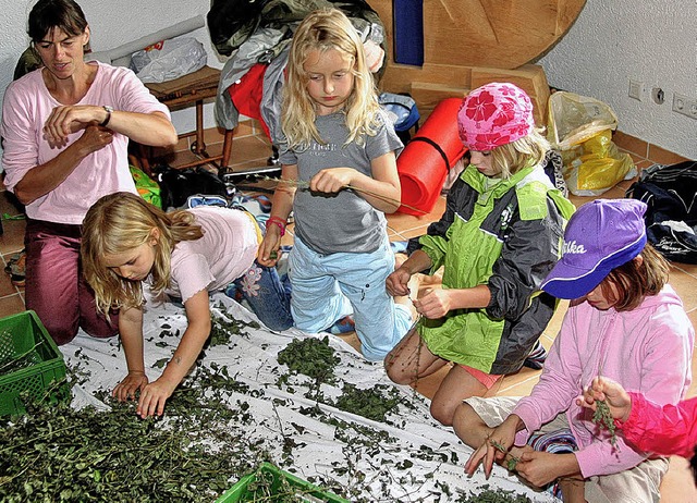 Was die Natur alles zu bieten hat, erl... Ferienaktion auf dem Hof Dinkelberg.   | Foto: Heiner Fabry