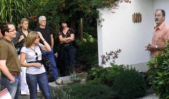 Viele Besucher konnte der Hugsweierer ...nem Garten&#8220; begren.             | Foto: Alfred Arbandt
