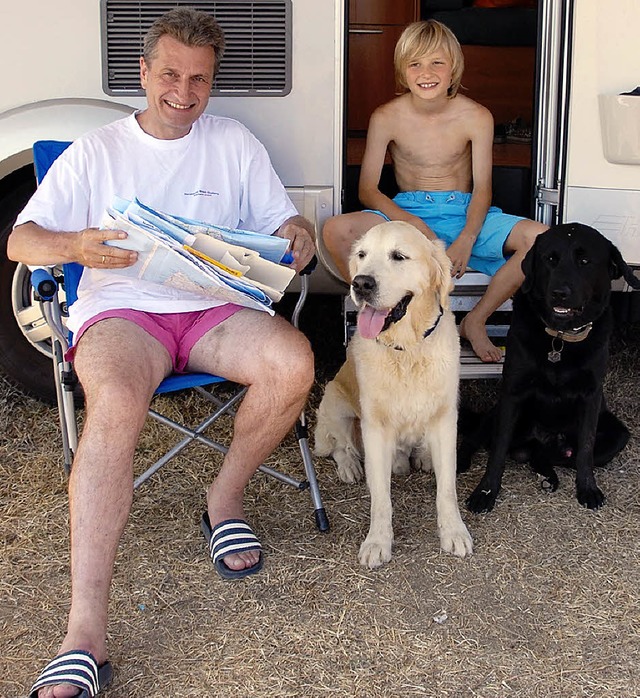 Oettinger beim Campen 