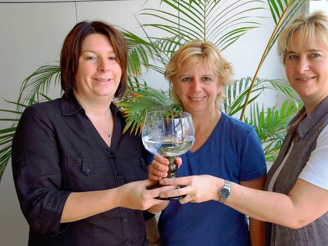 Freuen sich ber die tolle Bilanz: Ank...isgauer Wein GmbH beim Bilanzgesprch.  | Foto: hans-jrgen trul