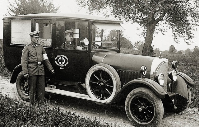 Das erste DRK-Fahrzeug wurde  1925 in den Dienst gestellt.  | Foto: privat