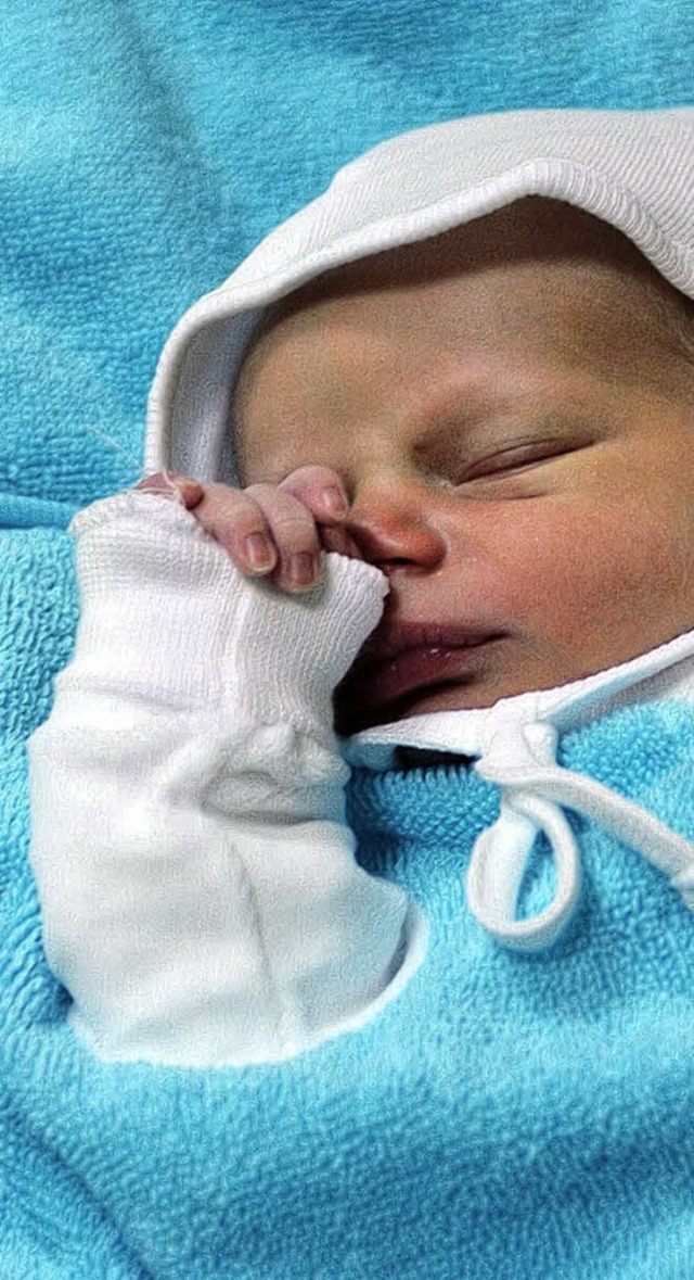 Beim Anblick dieses Neugeborenen knnte man glatt das Philosophieren lassen.   | Foto: ddp