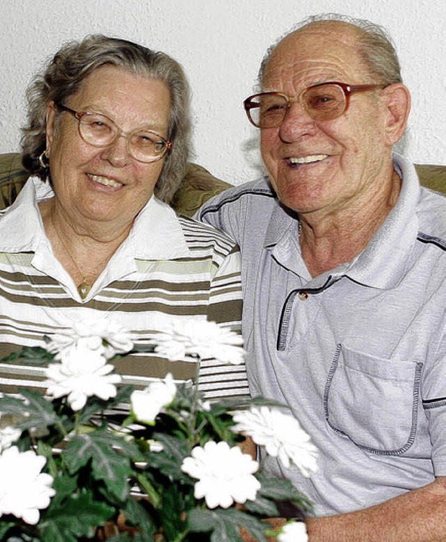 Richardt und Nina Eichner blicken  auf 60 bewegte Ehejahre zurck.   | Foto: Fssel