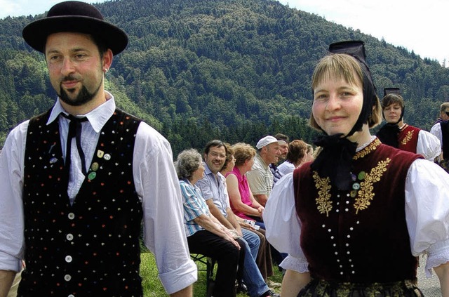 Nicht nur in der Heimat, sondern auch ...rger Trachtentrger eine gute Figur.    | Foto: Karin Maier