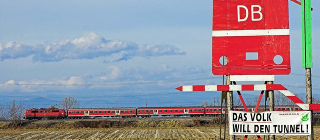 Brger an der Rheintalbahn wollen nich...n Tunnel und Tieferlage  investiert.    | Foto: Gollrad