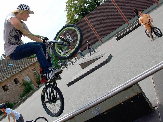 Portrt: Die BMX-Szene vom Schlachthof Lahr.  | Foto: crs