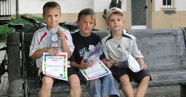 Die Sieger des Boule-Turniers fr Kind...r (1.), Friedrich Haelmigk (3.)         | Foto: Privat