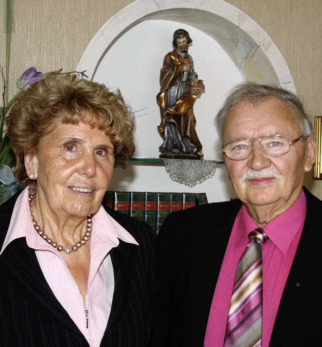 Maria und Franz Amann sind seit 50 Jahren verheiratet.   | Foto: U. Hiller