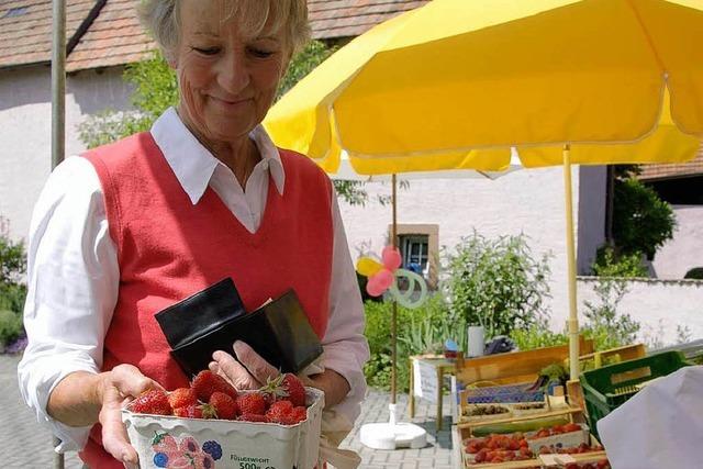 Gemtlich einkaufen auf dem Wochenmarkt