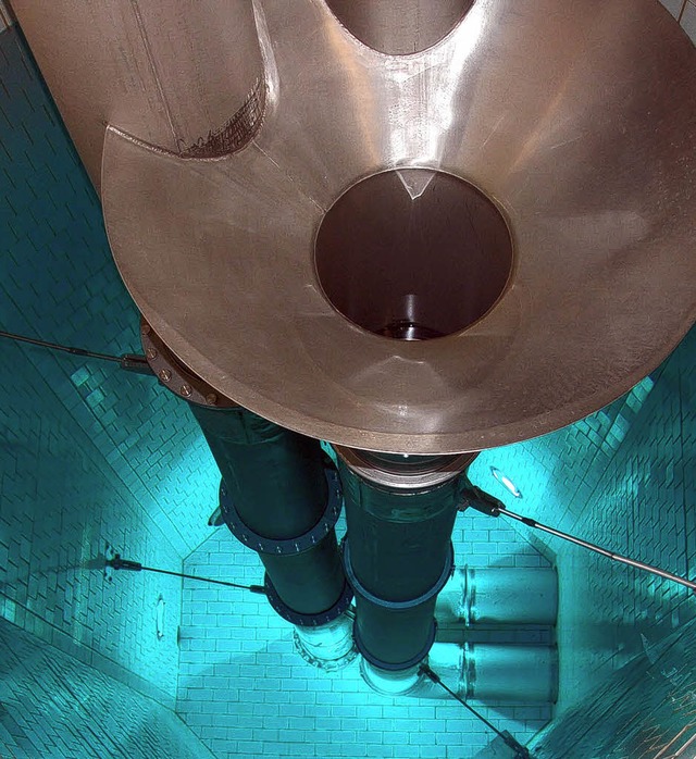 Im Mischturm im Wasserwerk  wird das G...in der Entsuerungsanlage aufbereitet.  | Foto: Klaus Schepers