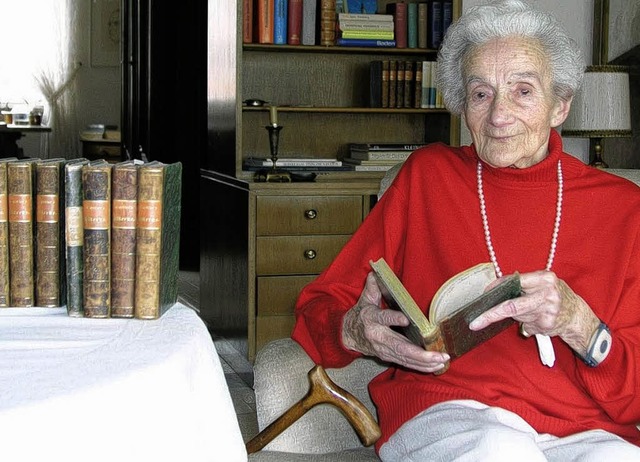Annemarie Berger wird  heute 100 Jahre... 1945 vor den Flammen gerettet wurde.   | Foto: Beathalter